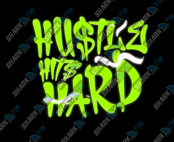 Hustle Hits Hard Unisex Hoodie - Image 2