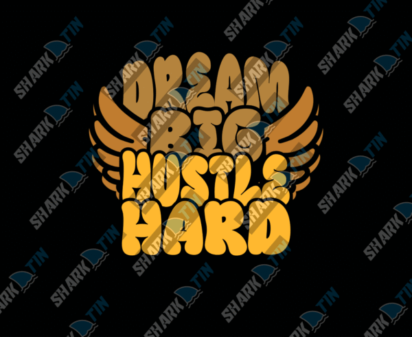 Dream Big Hustle Hard Reusable Bag - Image 2