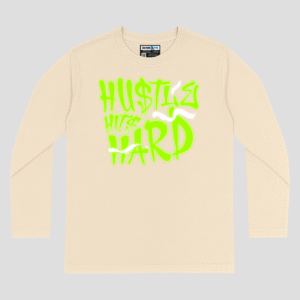Hustle Hits Hard Unisex Long Sleeve T-Shirt