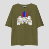 Typographic Gamer Unisex Oversized T-Shirt