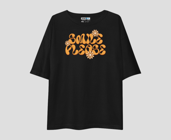Smile Please Unisex Oversized T-Shirt
