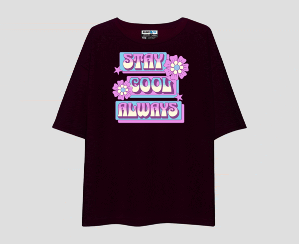 Stay Cool Always Unisex Oversized T-Shirt