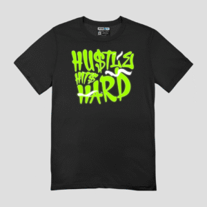 Hustle Hits Hard Unisex Regular Fit T-Shirt