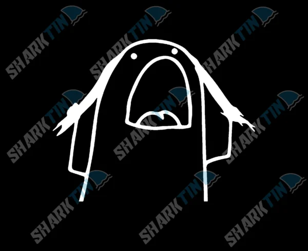 Flork Screaming Meme Unisex Regular Fit T-Shirt - Image 2