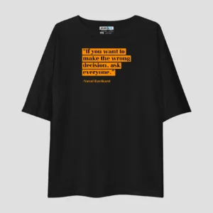 Wrong Decision Unisex Oversized T-Shirt