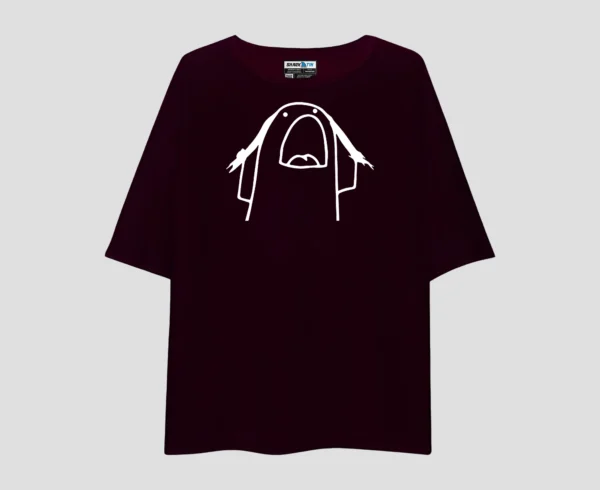 Flork Screaming Meme Unisex Oversized T-Shirt