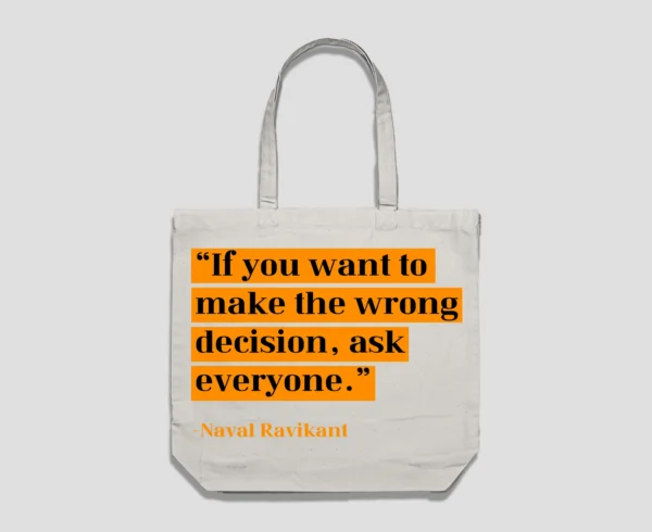 Wrong Decision Reusable Bag