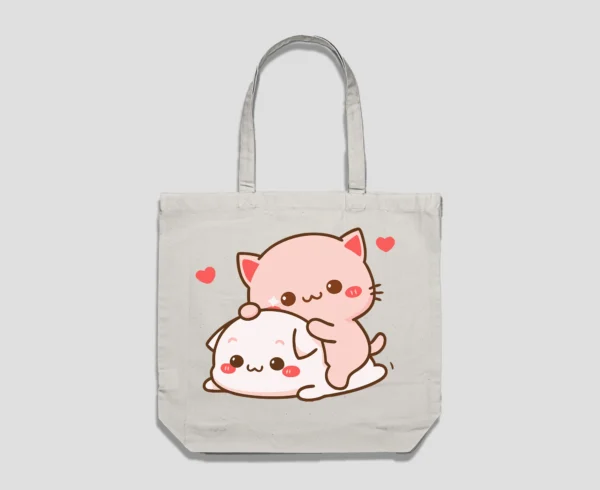 Kawai Cats Reusable Bag