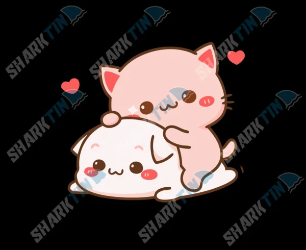 Kawai Cats Unisex TankTop - Image 2